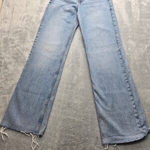 Zara Light Blue Wide Leg Jeans